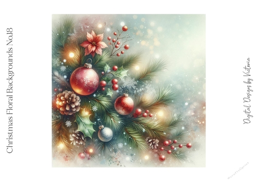 Christmas Floral Backgrounds No.18
