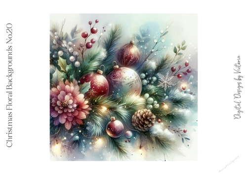 Christmas Floral Backgrounds No.20