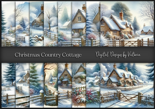 Christmas Country Cottage