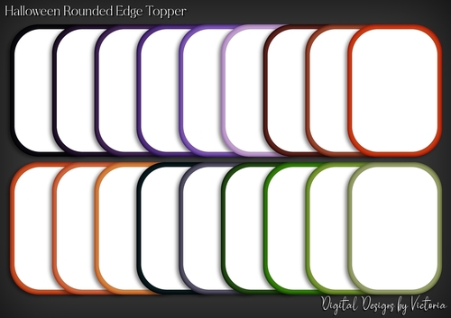 Halloween Rounded Edge Topper