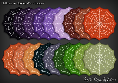 Halloween Spider Web Topper