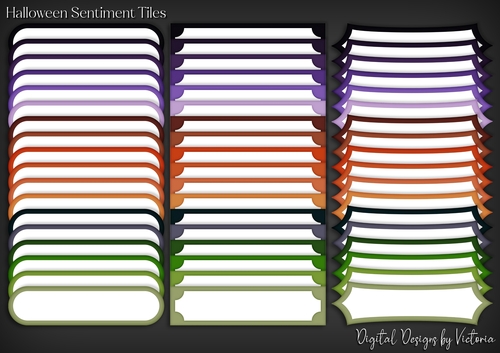 Halloween Sentiment Tiles