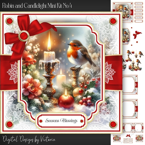 Robin and Candlelight Mini Kit No.4
