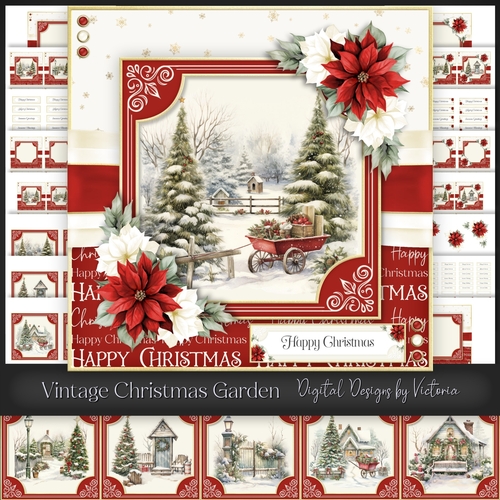 Vintage Christmas Garden