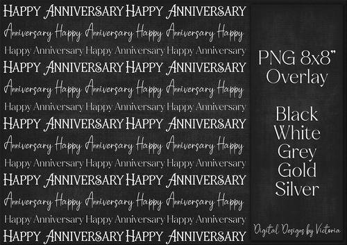 Happy Anniversary Overlay PNG