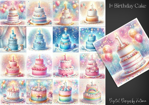 1st Birthday Cake