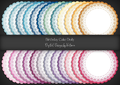 Birthday Cake Doily