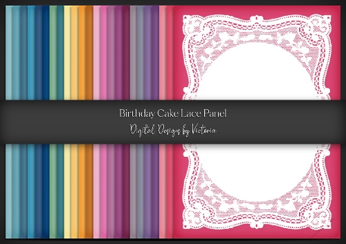 Birthday Cake Lace Panel