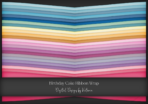 Birthday Cake Ribbon Wrap
