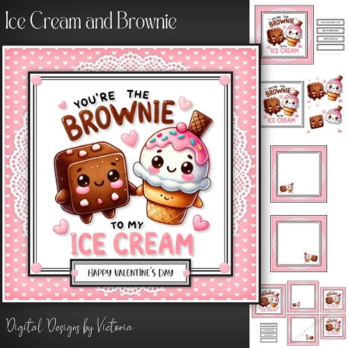 Ice Cream and Brownie