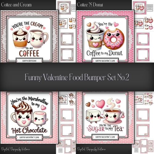 Funny Valentine Food Bumper Set No.2