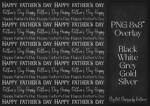 Happy Fathers Day Overlay PNG