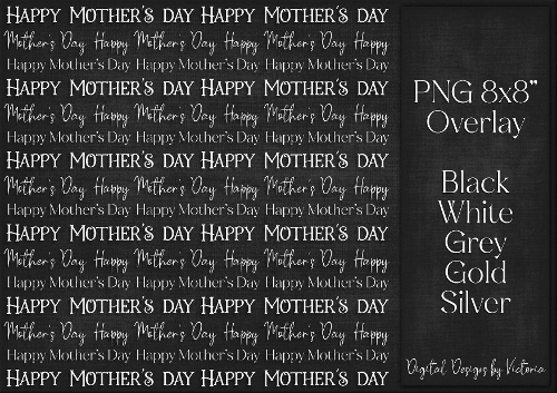Happy Mothers Day Overlay PNG