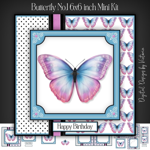 Butterfly No.1 6x6 inch Mini Kit