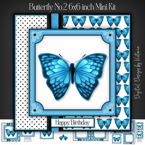 Butterfly No.2 6x6 inch Mini Kit