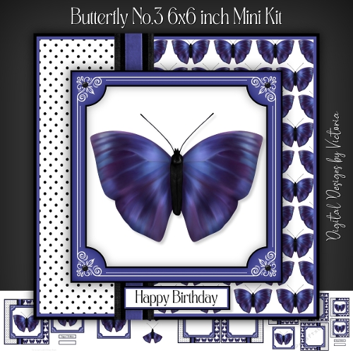 Butterfly No.3 6x6 inch Mini Kit