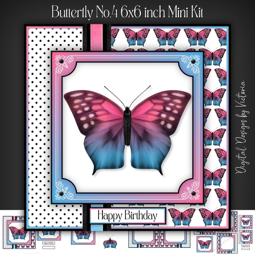 Butterfly No.4 6x6 inch Mini Kit