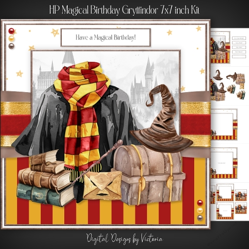 HP Magical Birthday Gryffindor 7x7 inch Kit