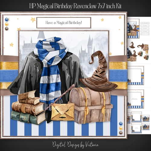 HP Magical Birthday Ravenclaw 7x7 inch Kit