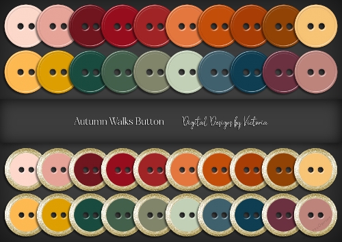Autumn Walks Button