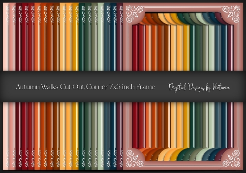 Autumn Walks Cut Out Corner 7x5 inch Frame