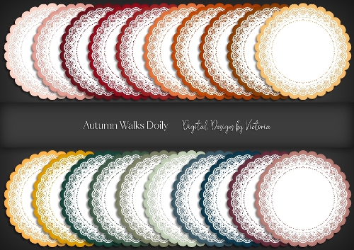 Autumn Walks Doily