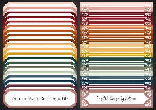 Autumn Walks Sentiment Tiles