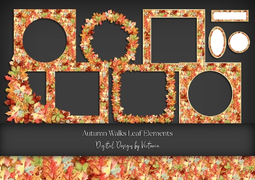 Autumn Walks Leaf Elements