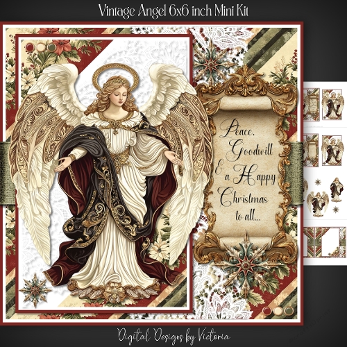 Vintage Angel 6x6 inch Mini Kit