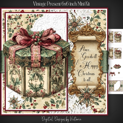 Vintage Present 6x6 inch Mini Kit