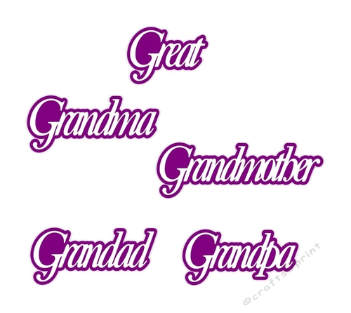 Grandma Grandad Grandpa Great