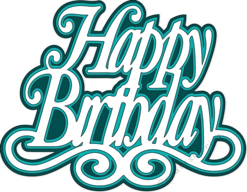 Happy Birthday Swirl