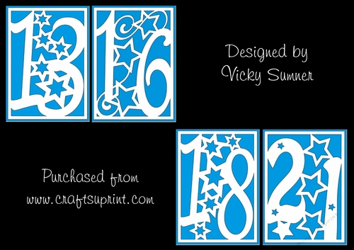 Male Milestone Birthday Card Toppers