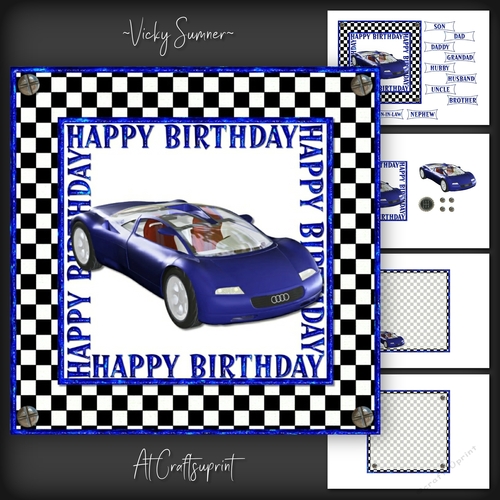 Blue Car Mini Kit