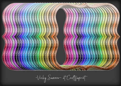 Glitter Frames set of 22 