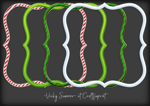 Christmas Frames set of 4