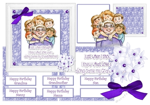 Happy Birthday Grandma Nan Nanny Nanna Grandmother