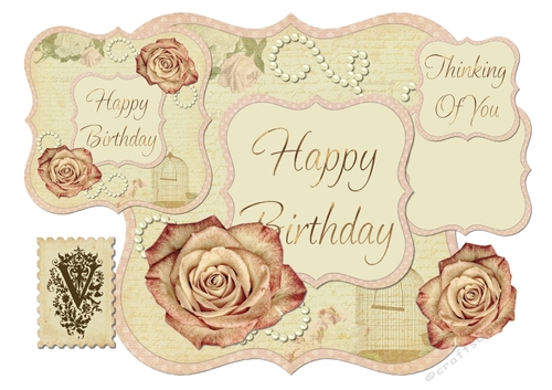 Vintage Happy Birthday/Thinking of You