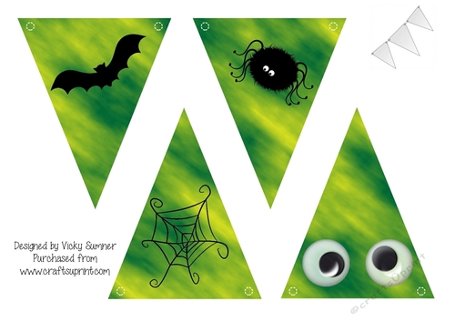 Toxic Green Halloween Bunting