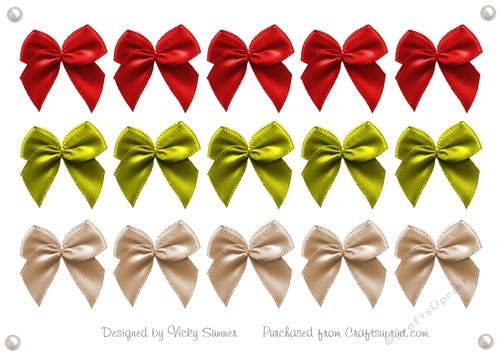  Fabric Look Bows