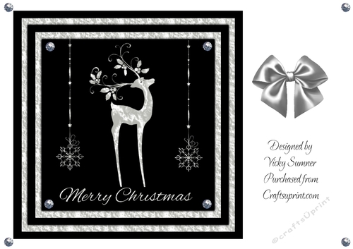 Black and Silver Reindeer