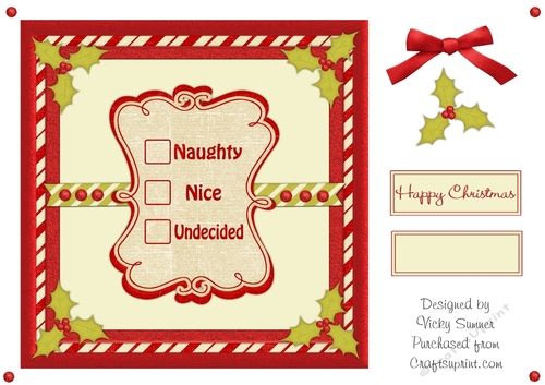 Naughty or Nice Christmas Card