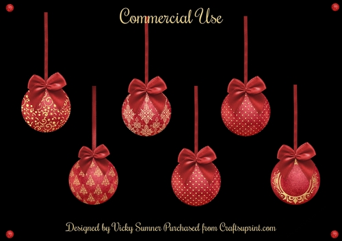 Red & Gold Baubles