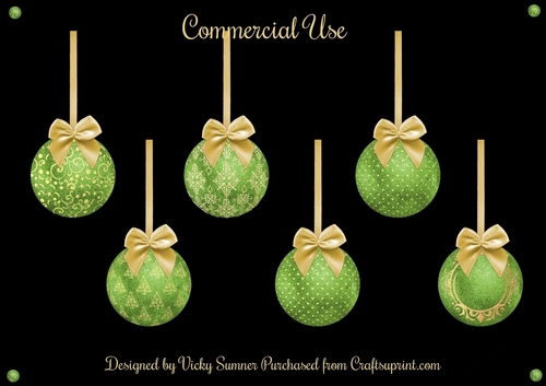 Green and Gold Bauble