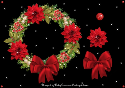 Poinsettia Wreath