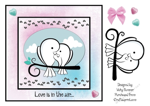 Love is in the Air Love Birds