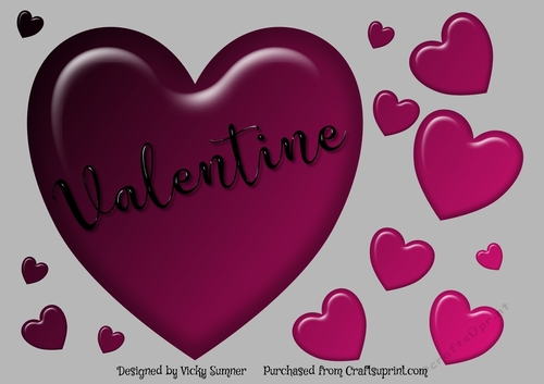 Wine Valentine Hearts