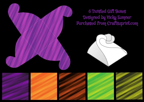 Halloween Twisted Gift Boxes set of 6