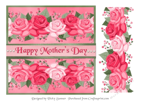 Mothers Day Rose Card