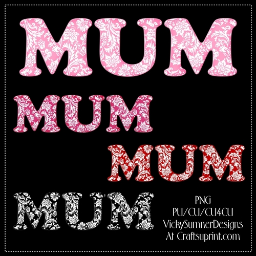 Floral MUM Set of 4